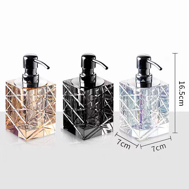 Luxury Skincare Bottles - حاوية زجاجية كريستالية عصرية بسيطة، موزع