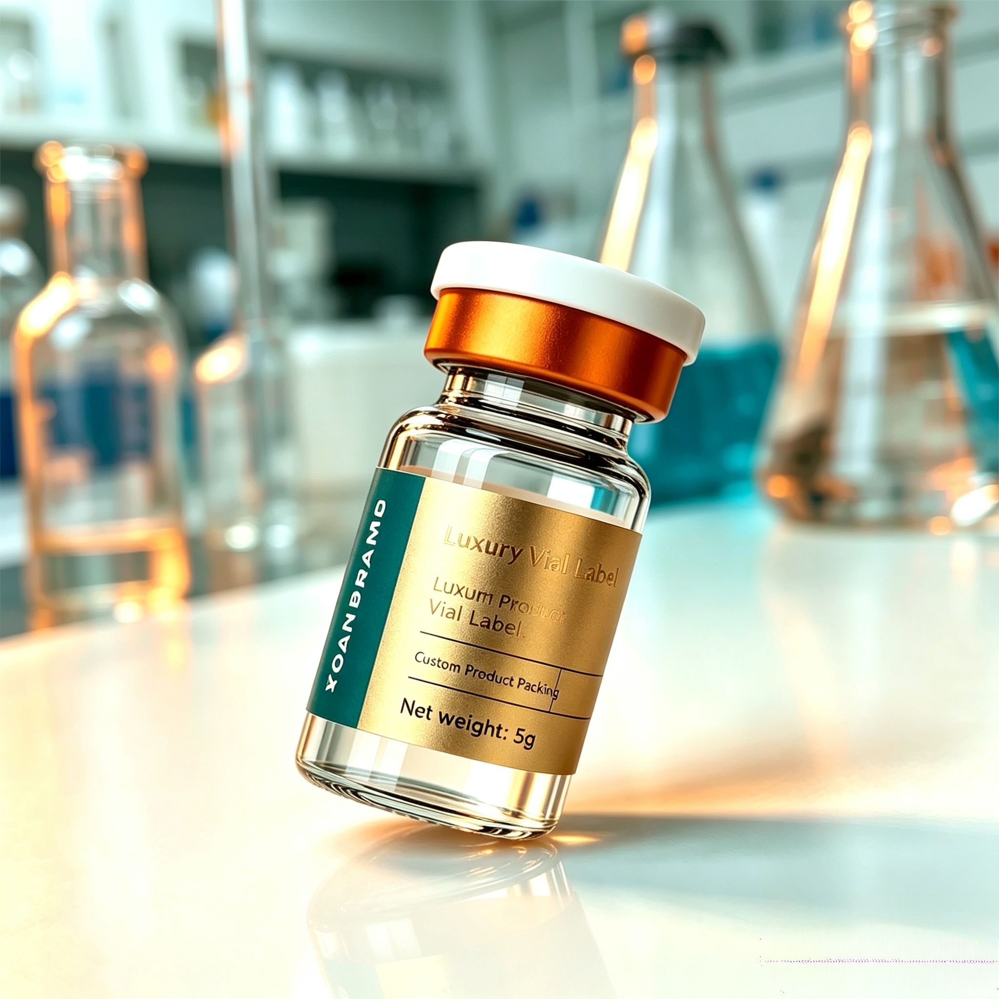 ملصقات فينيل ذاتية اللصق مقاوم - مراجعة Luxury Skincare Bottles وسعره