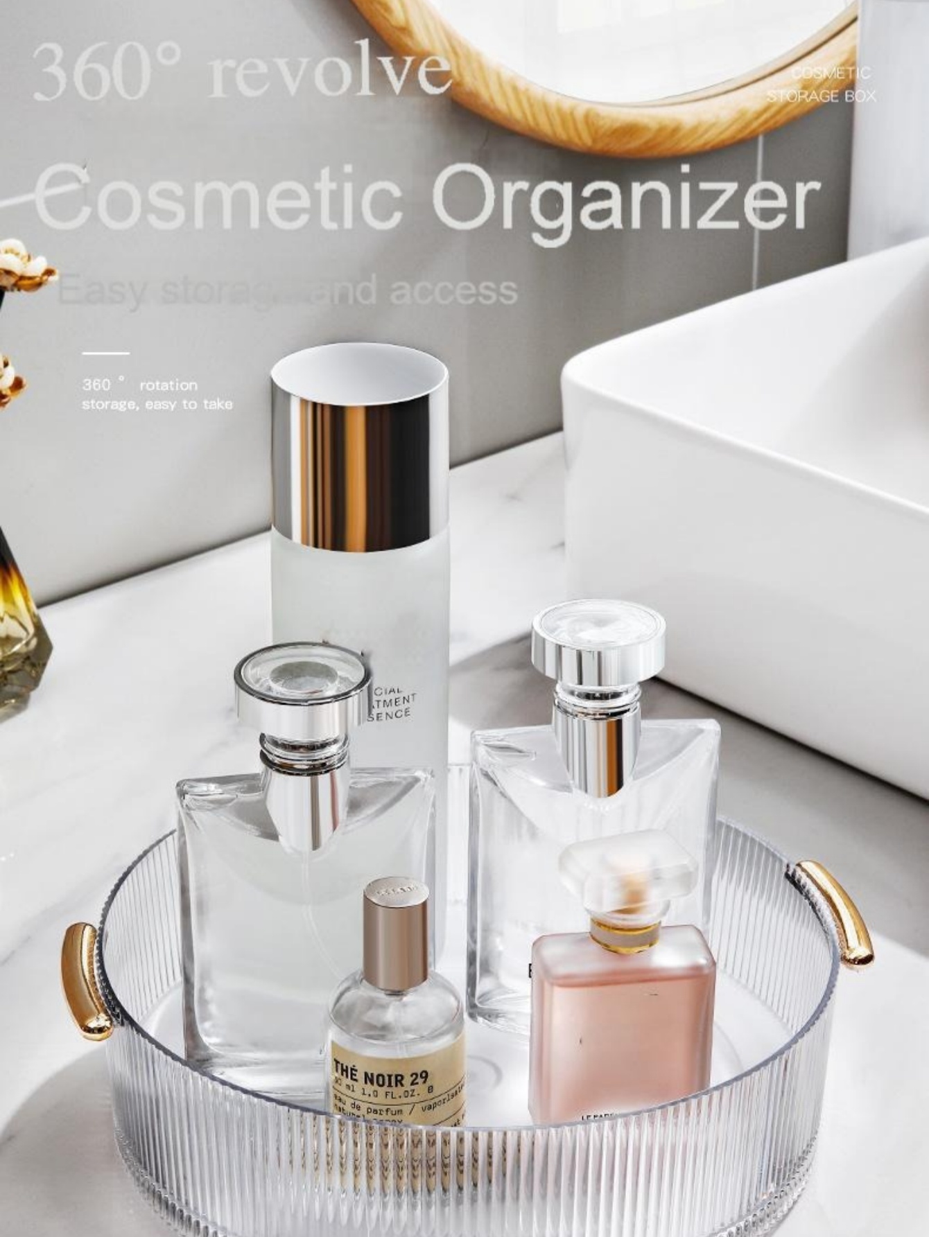 صينية تخزين مستحضرات التجميل ش - مراجعة Luxury Skincare Tray وسعره