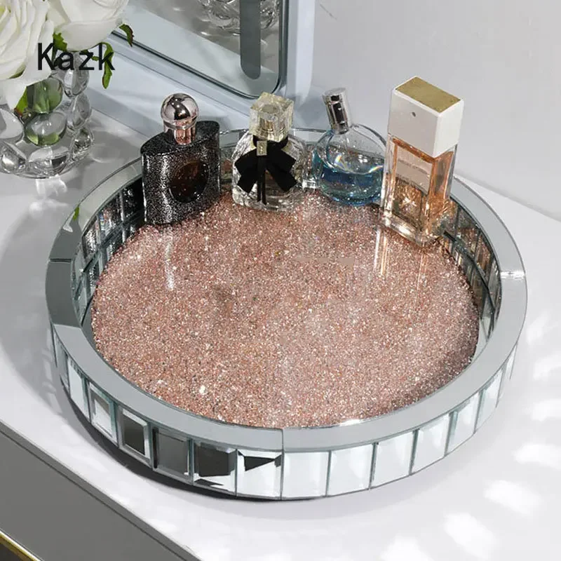صواني تخزين زجاجية مرصعة بالأل - مراجعة Luxury Skincare Tray وسعره
