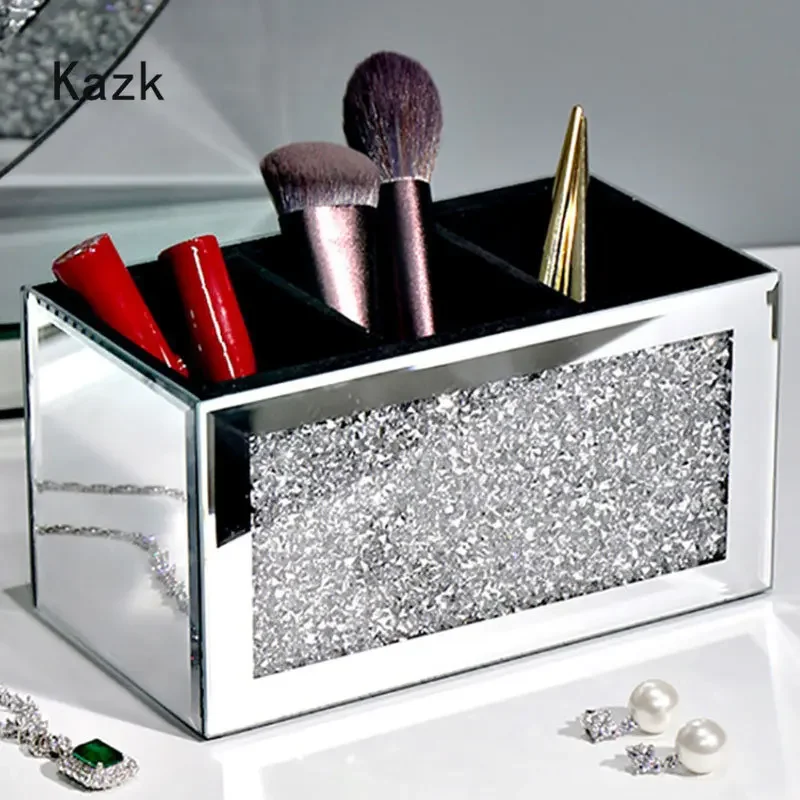 صواني تخزين زجاجية مرصعة بالأل - مراجعة Luxury Skincare Tray وسعره