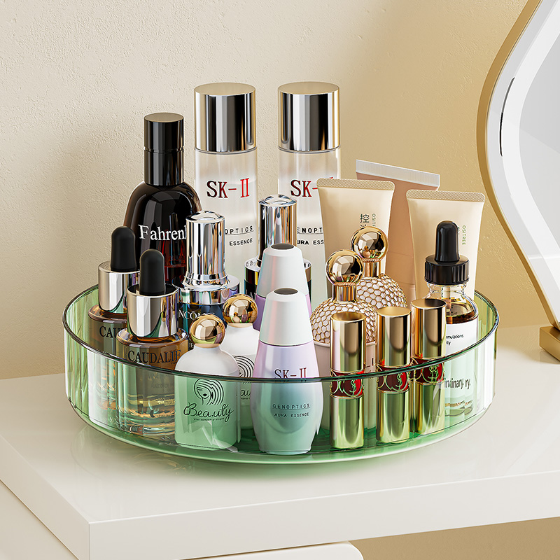 منظم عطور فاخر دوار لطاولة الز - مراجعة Luxury Skincare Tray وسعره