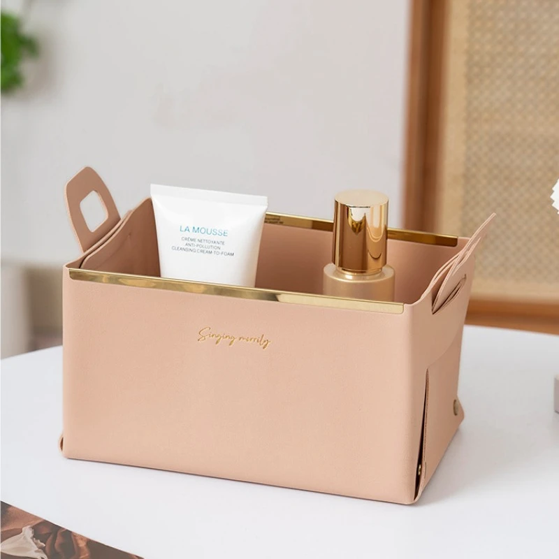 صندوق تخزين جلدي، منظم فاخر لم - مراجعة Luxury Skincare Tray وسعره